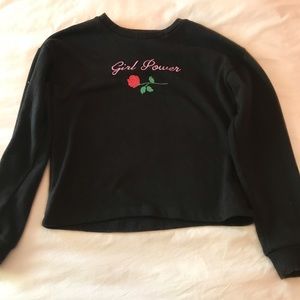 Long Sleeve Girl Power sweat-shirt from Forever 21
